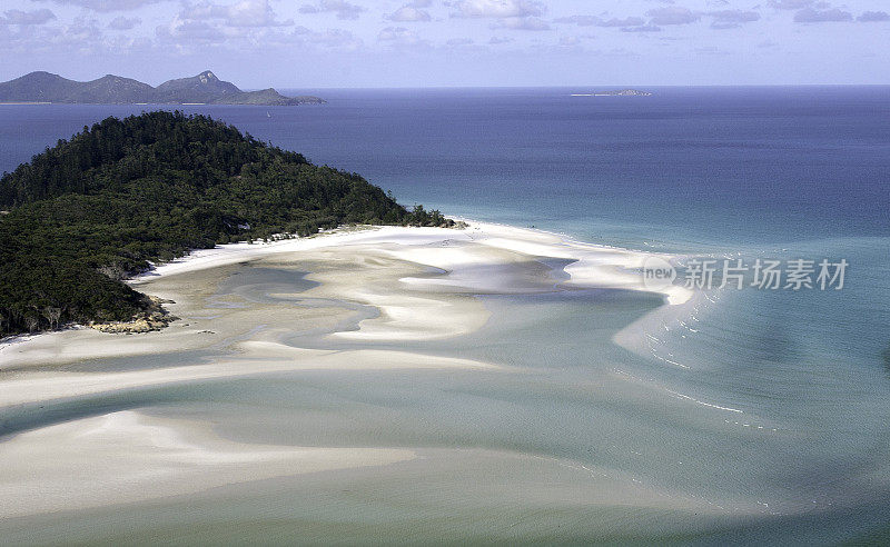 昆士兰州Whitehaven海滩的Hill Inlet